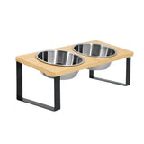 Double Gamelle Chat - Surélevée en Inox