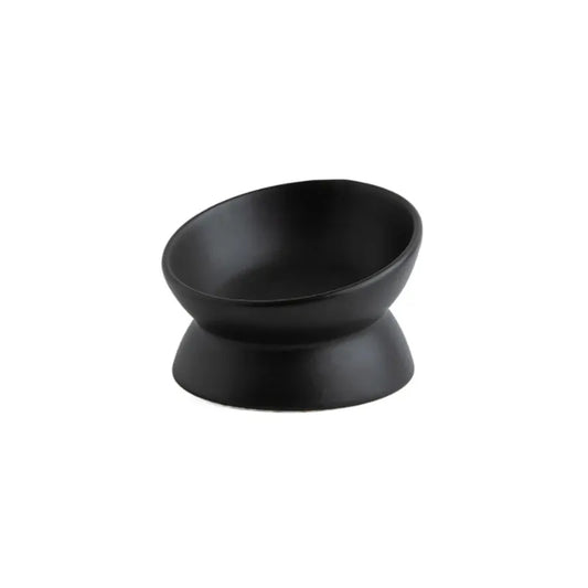 gamelle céramique chat nordique noir dans un fond blanc