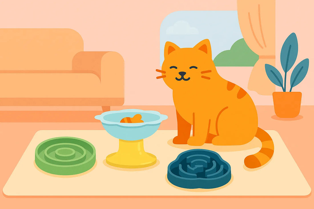 Quelle gamelle peut aider mon chat à manger lentement ?