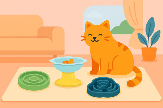 Quelle gamelle peut aider mon chat à manger lentement ?