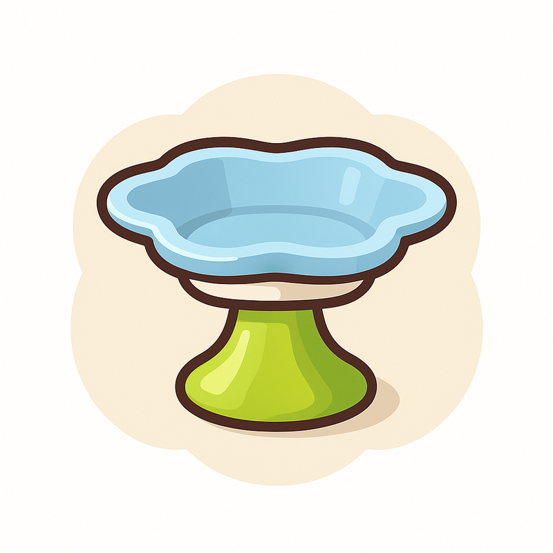 présentation d'une Gamelle chat surélevée dans un nuage