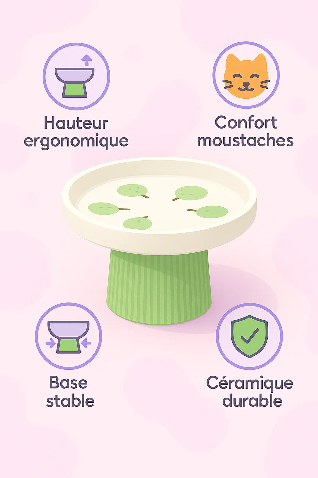 Explication des bénéfices de la gamelle céramique chat motif fruit