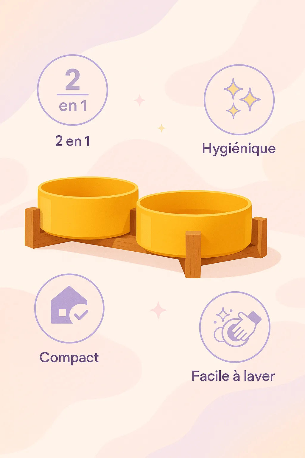 Explication des bénéfices de la double gamelle chat céramique