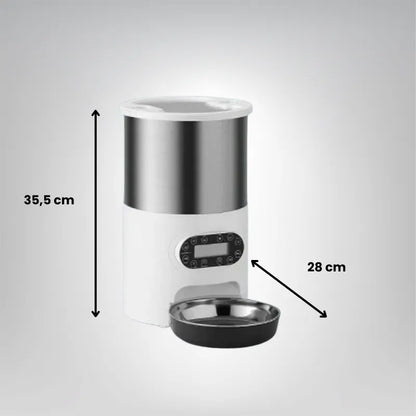 Taille du Distributeur Automatique de Croquettes pour Chat Ronde
