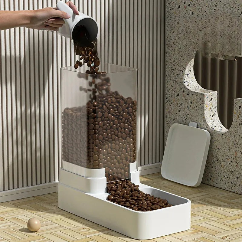 Distributeur de Croquettes pour Chat Design rempli de croquettes