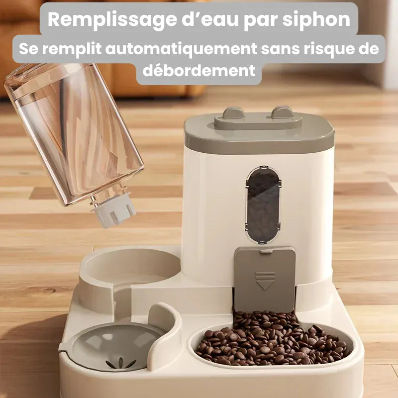 Fonction du distributeur de croquettes pour chat 2 en 1