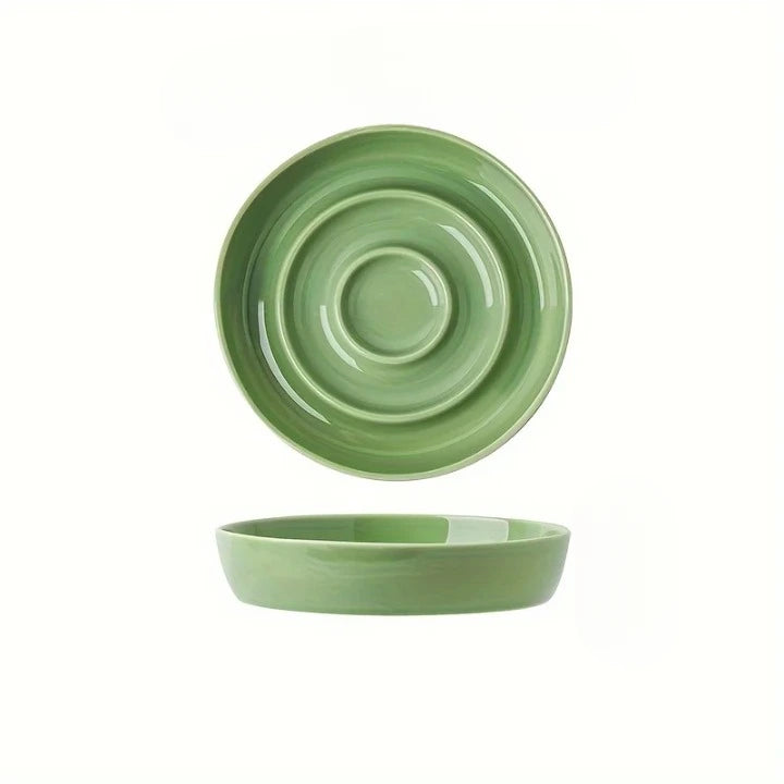 Gamelle Anti Glouton Chat - Effet Spirale Vert
