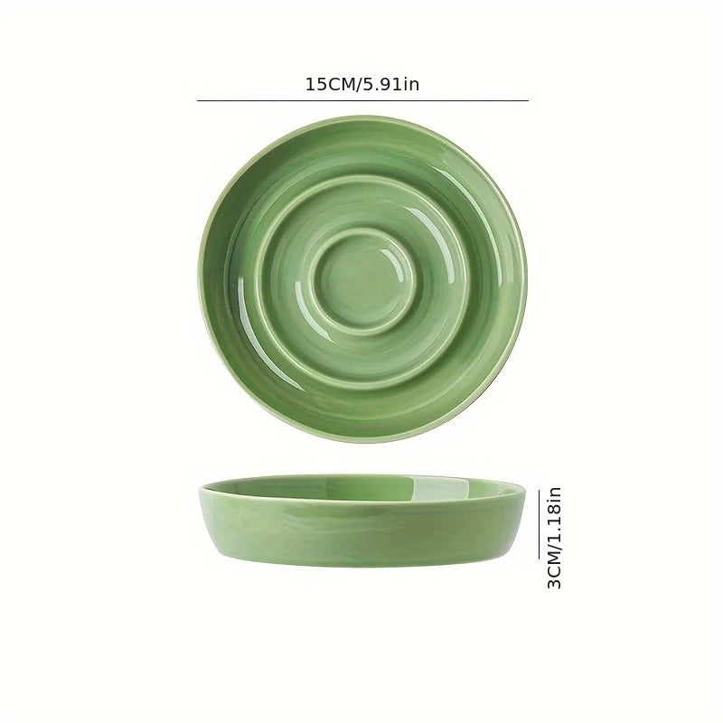Gamelle Anti Glouton Chat - Effet Spirale Vert