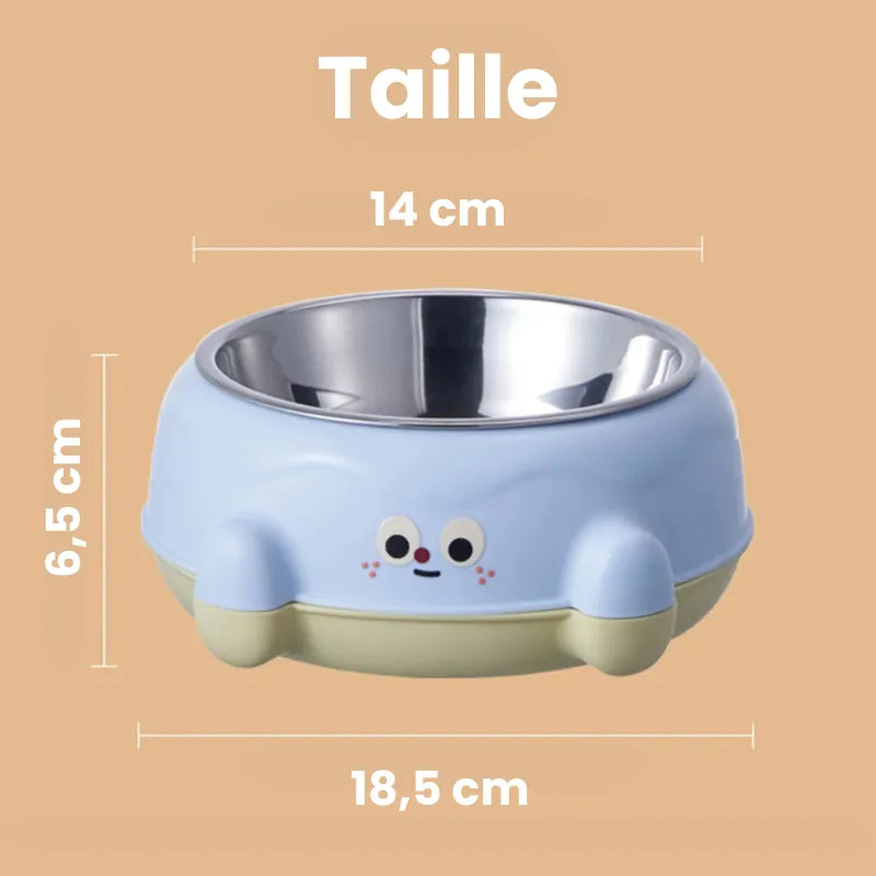 Dimension de la gamelle eu chat inox