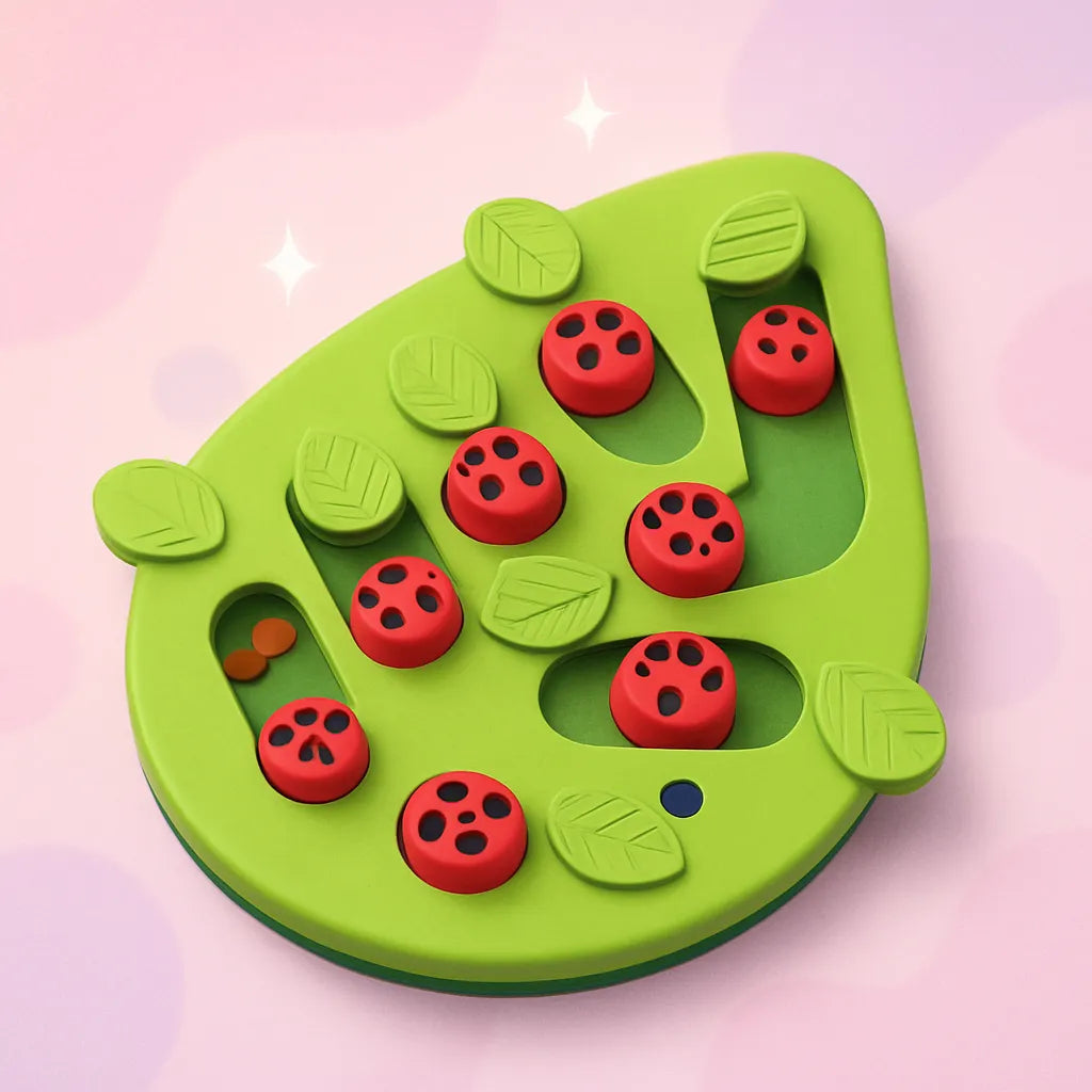 Gamelle Ludique Chat Puzzle avec fond violet